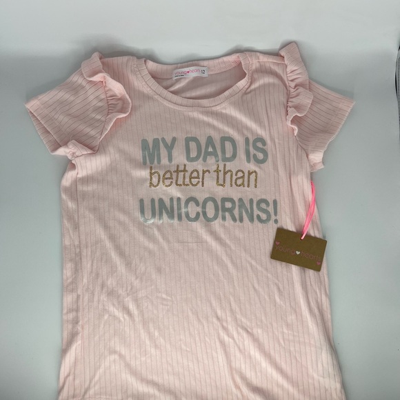 BRAND NEW W TAGS GIRLS SUMMER T SHIRT - Picture 1 of 2